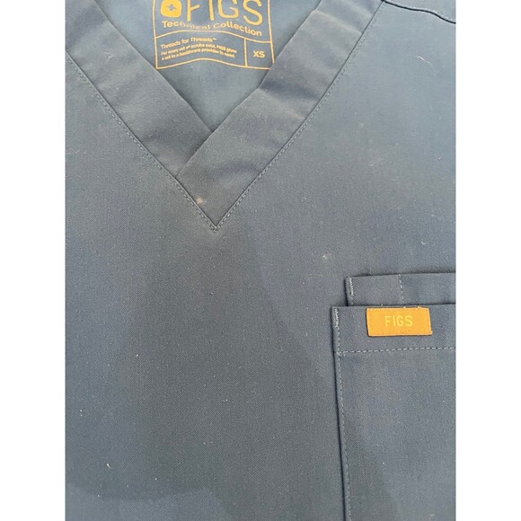 Figs Leon Three Pocket Scrub Top Royal Blue size XS Lot of 2 - Picture 12 of 12